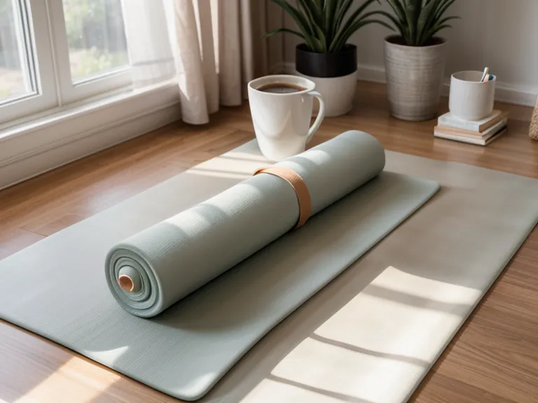 Pilates-Atemübung zur tiefen Entspannung: Nahaufnahme des unteren Rückens bei der Flankenatmung
