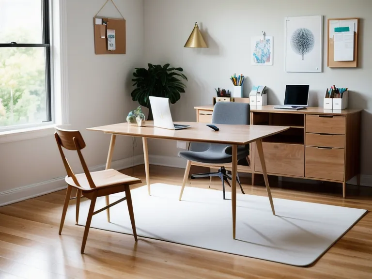 Pilates-Matte im Homeoffice als Startpunkt für die Konzentrations-Übungen
