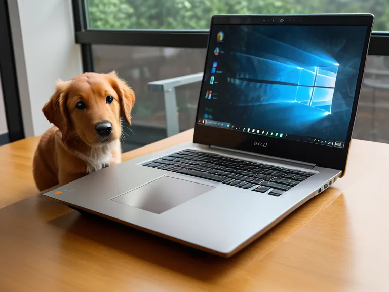 Laptop auf dem Schreibtisch zeigt ein Online-Pilates-Video von Pilates&Friends
