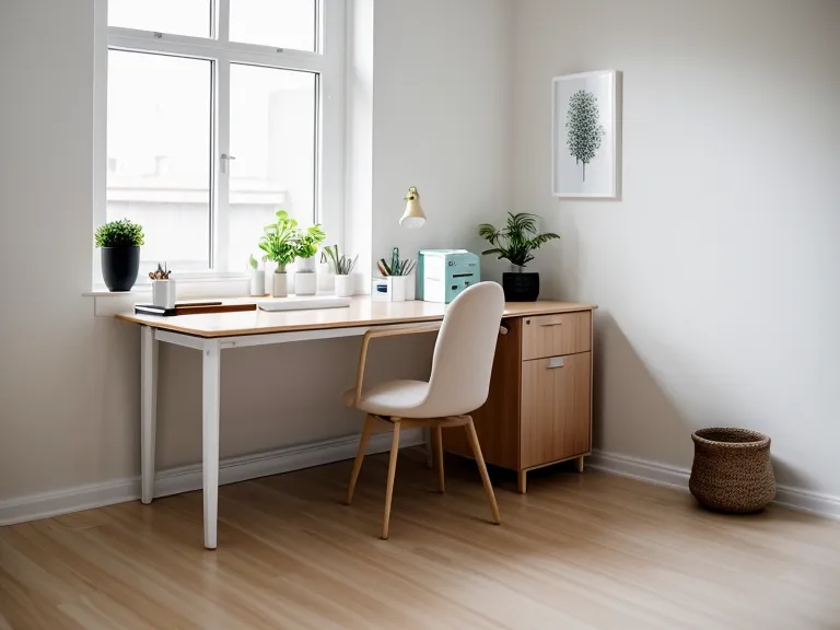 Pilates Online Kurs Vergleich für den Büroalltag: Matte neben dem Schreibtisch im Homeoffice