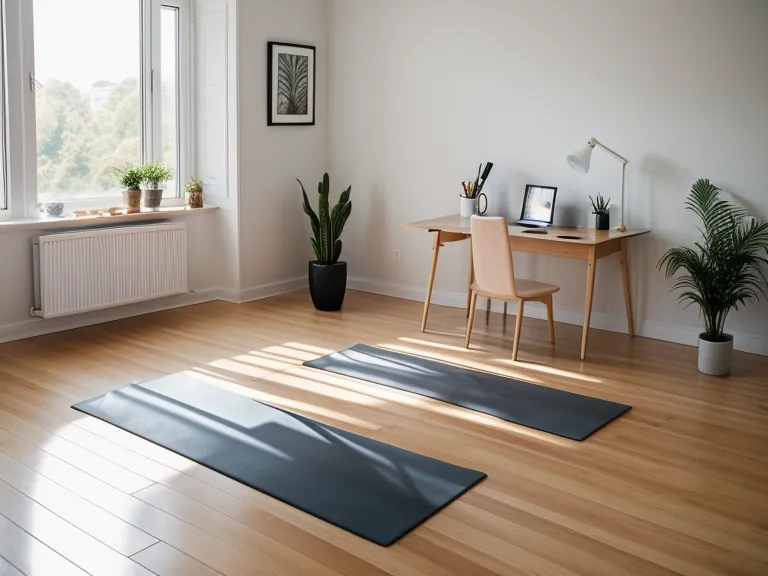 Nahaufnahme von Füßen auf einer Pilates-Matte während einer Core-Übung.