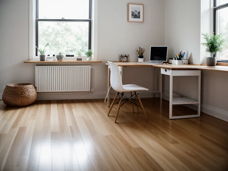 Hände rollen die Pilatesmatte für das Vielsitzer-Training im Homeoffice einer Grafikerin aus