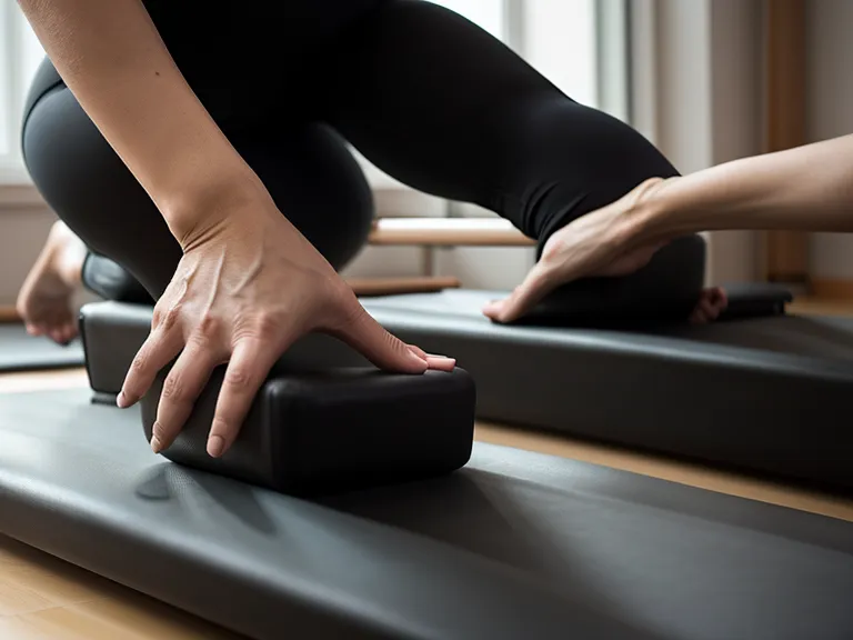 Pilates Übung zur Streckung der Brustwirbelsäule auf einer Matte